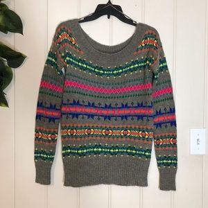 American Eagle Outfitters Wool Multicolor Stripe Design Sweater
Ladies Small